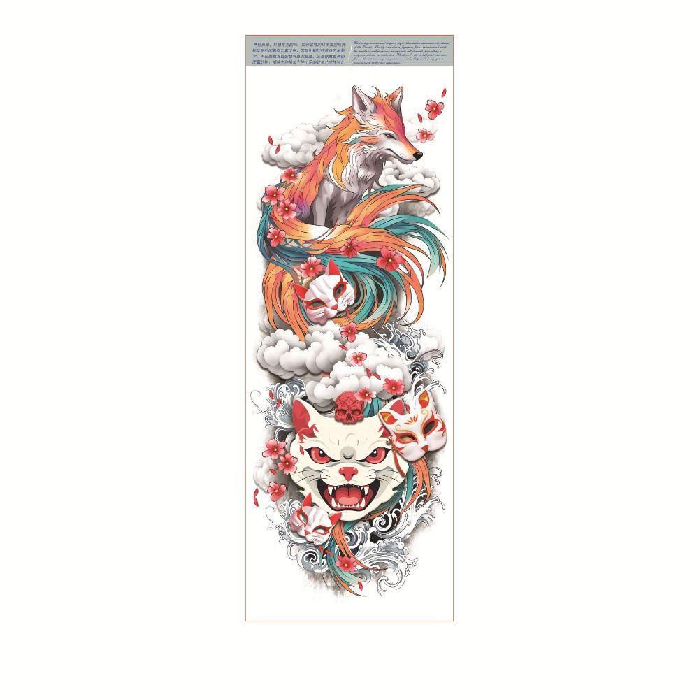 Water Transfer Decals Full Arm Tattoo Stickers Snake Butterfly Body Art Sticker Hand