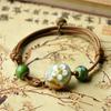Delicate Hand-Woven National Ceramic Stone Bracelet Originality Chinese Style Adorn Article