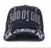 Custom Logo Jesus 5 Panel Caps Women Mens Curved Brim Hand Embroidery Puff Image Terry Snapback Baseball Cap 100% Cotton Sport