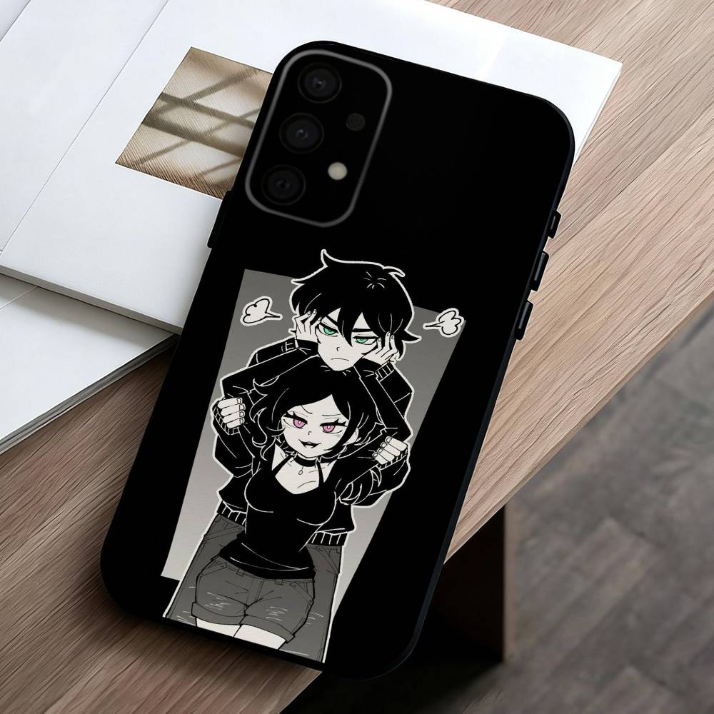 Чехол для телефона T-The Coffin Of A-Andy And L-Leyley для Samsung Galaxy A73, A72, A71, A70, A53, A52, A51, Других Мягкая Черная Крышка