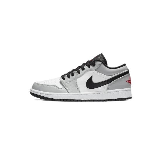 Air Jordan 1 Low Light Smoke AJ1 Светло-серый дымчатый Мужские размеры 553558-030