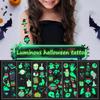 1pc Luminous Tattoo Ghost Taty Fake Tattoo Glowing In Dark Waterproof Temporary Tattoo Stickers Halloween Party for Kids