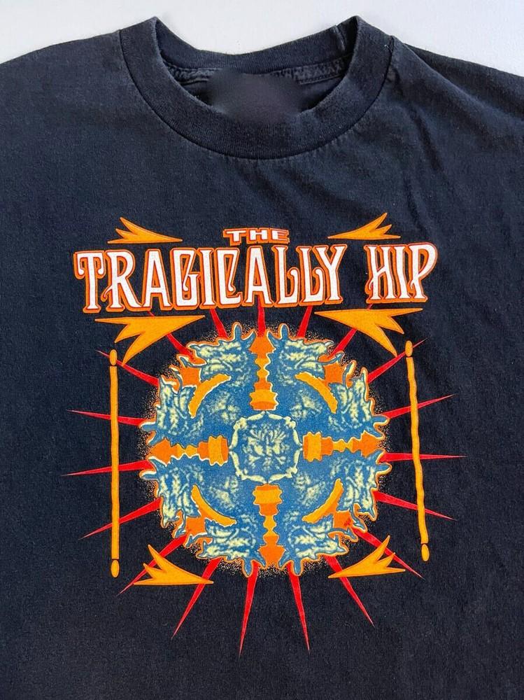 Vtg The Tragically Hip Band Summer Fling Cotton Black S-5XL Unisex Shirt