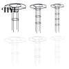 Easy Assembly Garden Trellis Metal for Climbing Plants Umbrella Top Cage Vertical Outdoor Plant Frame Support Tower Potted Flowers Vines Sturdy