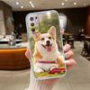 UP23 Cute Corgi dog Transparent Phone Case for Samsung Galaxy A04 A04S A14 A23 A34 A54 M23 M33 M52 M53