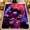 Flannel BlanketThe Amazing Digital Circus Warm Soft Throw Blanket for Indoor Sofa Bed Living Room Use