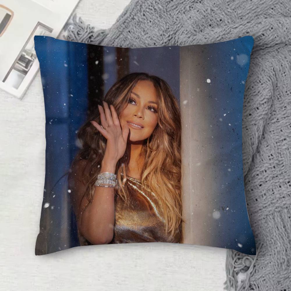 MMariah Carey Doublesided Printed Square Decorative Cushion Cover for Sofa Living Room Home Decor