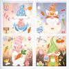 Cute Easter Rabbit Carrot Window Sticker Egg Electrostatic Window Glass Sticker Easter Family Gathering Dinner Party Decoration