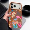Для iPhone 17 Pro Max Чехол Роскошный Мультяшный Пейзаж для Отпуска Кожаная Текстура Силиконовая Крышка Для iPhone 16 Pro Max 15 14 13 12 11 16E Air