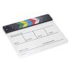 Film Clapper Board Acrylic Dry Erase Slate Colorful Director Video Scene Clapboard Cut Prop Whiteboard Marker Filming Tool