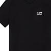 Emporio Armani Мужская футболка Ss25 с логотипом и буквой V-образным вырезом, облегающая, с коротким рукавом, топ, черный 8NPT27-PJVQZ-1200