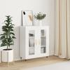 VidaXL Buffet High-Gloss White 69.5x34x90 Cm Engineered Wood 827766