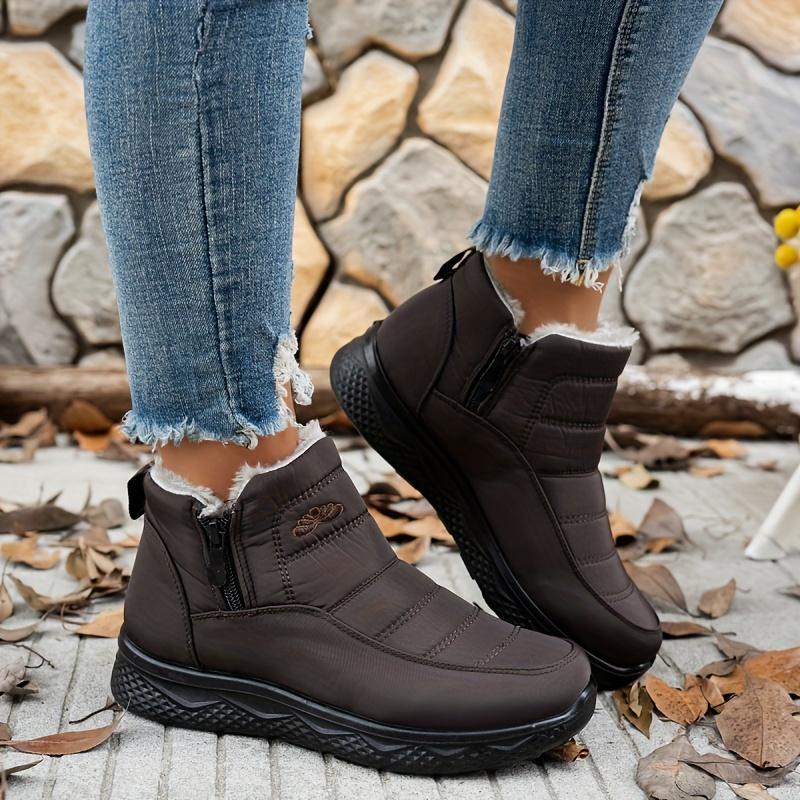 Cotton Shoes for Women In Winter Thick and Warm Snow Boots Large Size for Women with Plush and Warm Short Boots
