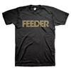 Футболка с золотым логотипом Feeder Унисекс