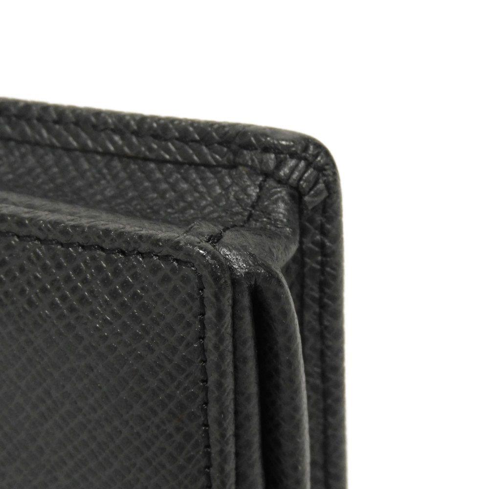 Б/у 12564 Кошелек-коробочка M30382 7943 Логотип LV с тиснением угольно-серый черный карман для монет Taiga Ardoise Мужской от