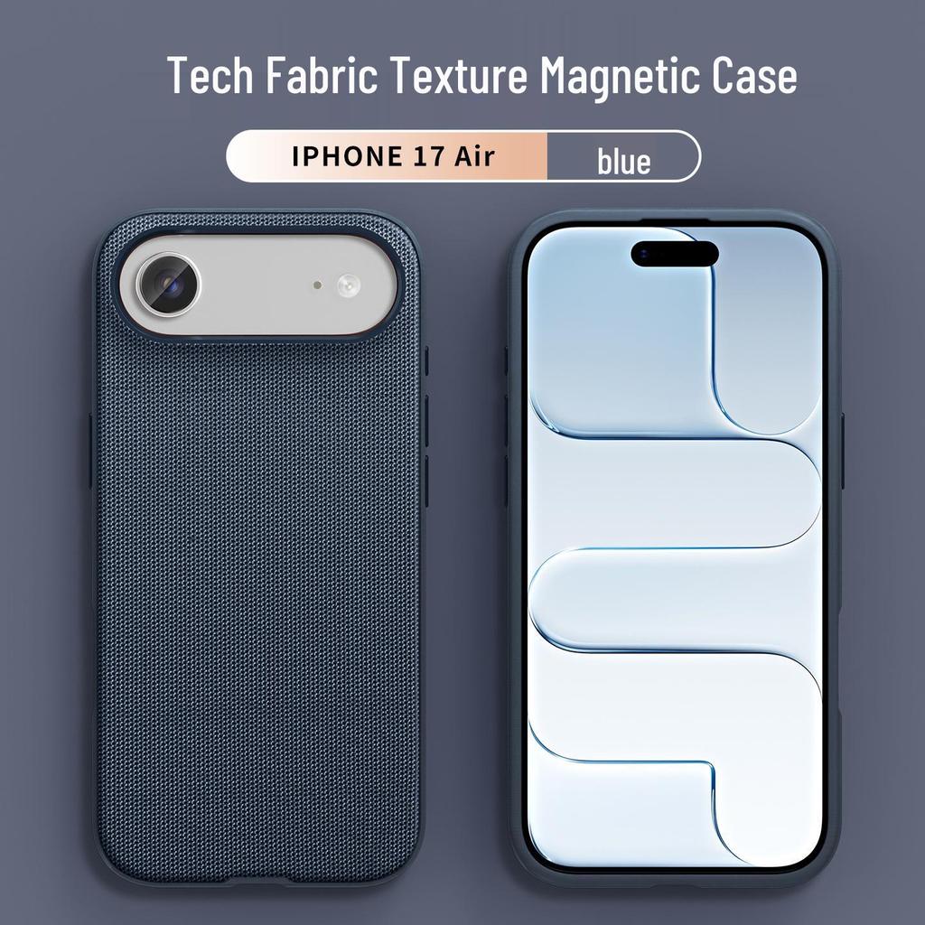 Apple 17 Pro Max Official Fabric Case | Tech Texture | iPhone 16 Magnetic | Drop Protection