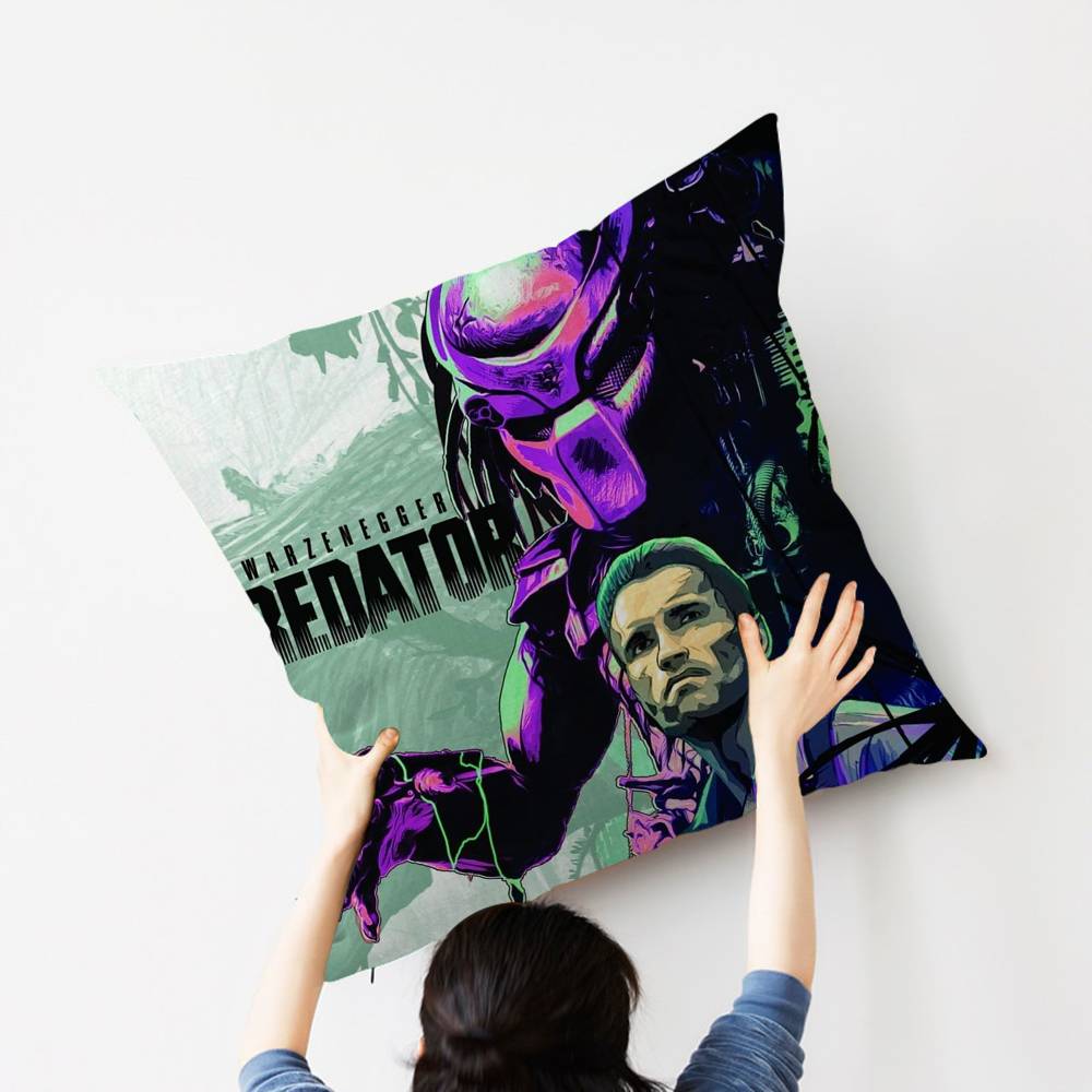 Чехол для подушки 45*45 см с изображением монстра Хищник (P-Predator) Декоративный чехол для подушки Домашний чехол для подушки на диван