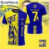 CR7 Al Nassr 3D Print Sports Quick-dry Breathable Men Women T-shirt Outdoor Football Jersey Team Training  Short-sleeve