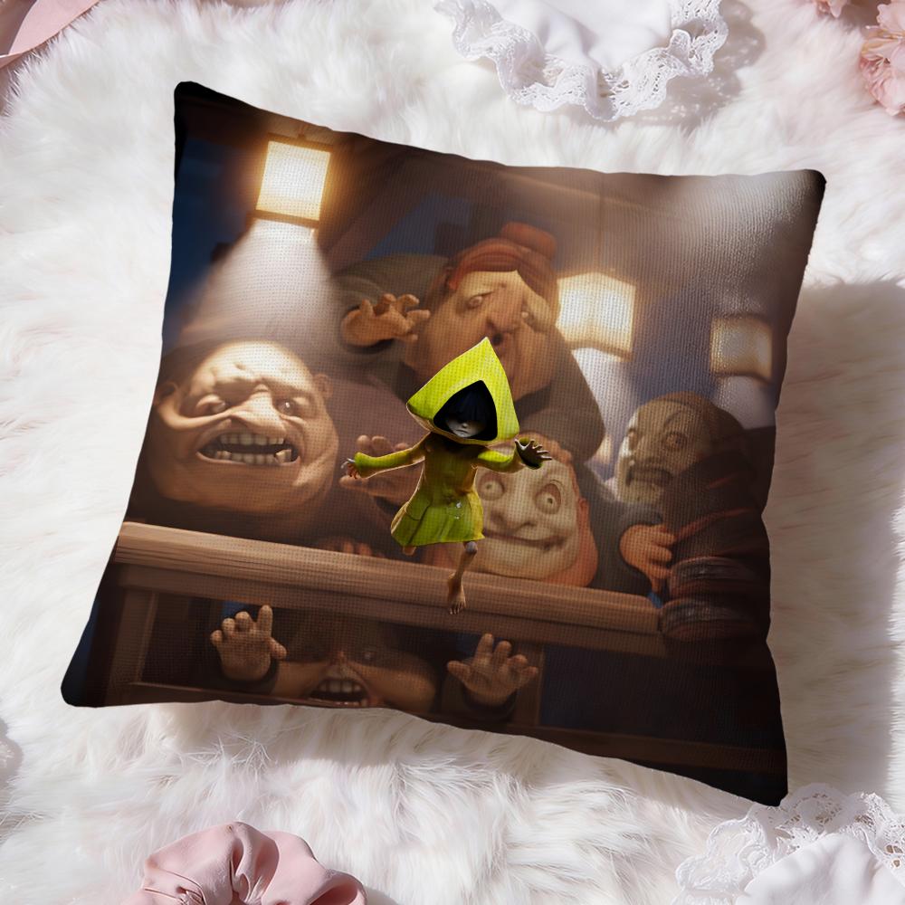 L- Little Nightmares Наволочка Премиум-Комфорт Двусторонняя Наволочка - Дизайн "Два в Одном" для Любой Комнаты и Салона Автомобиля