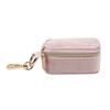 Mini Portable Jewelry Box with Keychain Earrings Necklace Ring Storage Box Velvet Travel Organizer Jewelry Case Hanging