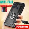 Shockproof Magnetic Armor Case For Samsung Galaxy A51 A71 A21S A50 A70 A70 A01 A11 A21 A31 A41 A81 A91 A40 A20 A10 S S20 S10 S9 Plus Ring Holder Cover