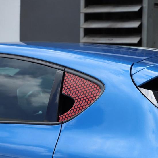 Red Car Rear Glass Graphic Decal Vinyl Sticker For Seat Leon MK2 1P1 2008-12