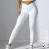 Cross-Waist Peach Butt Yoga Leggings: Slimming, Hip-Lifting, Elastic Fitness Wear for Women