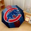 Принт Chicago Cubs Авто 8?Складной зонт с ребрами, ветрозащитный, легкий, автоматический, для ежедневных поездок