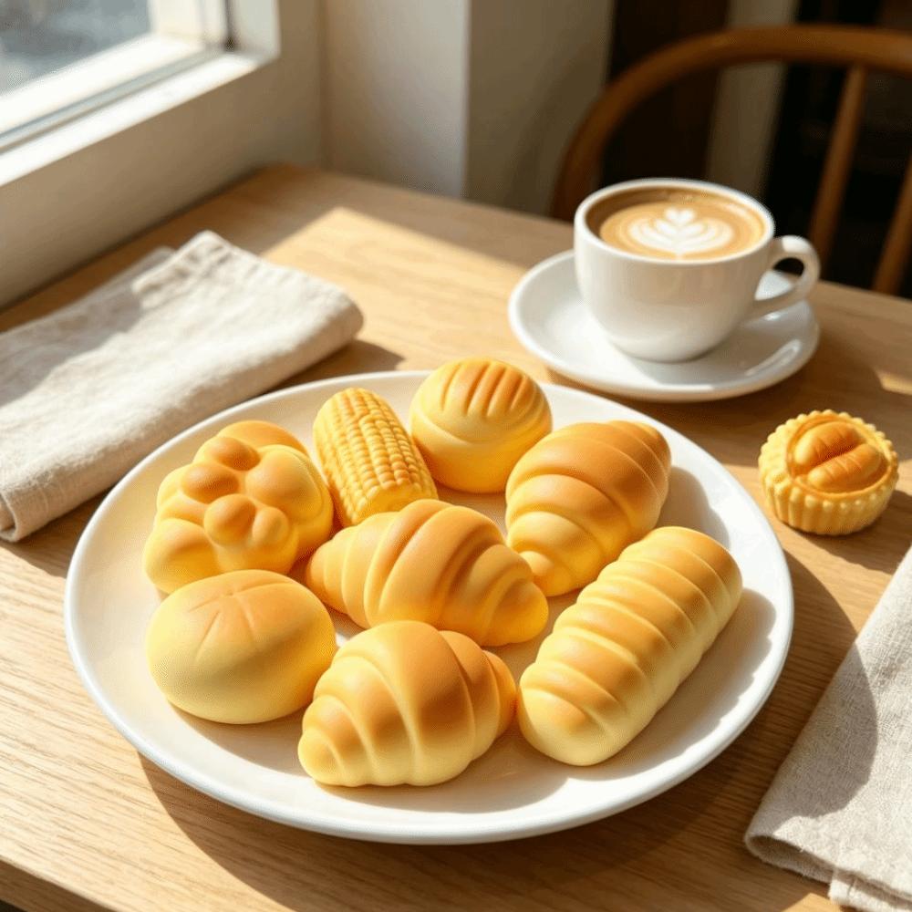 Soft Fake Bread Toy Squeezing Sensory Fidget Toy Shapeable Simulated Bread Toy Kids Gifts