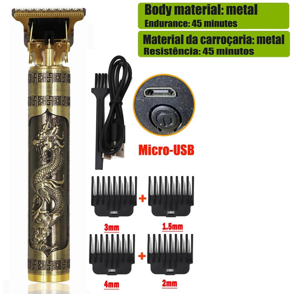 Dragon Vintage T9 беспроводные профессиональные машинки для стрижки волос электрические триммеры для мужчин машинка для стрижки волос бритва