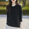 Женский кашемировый свитер Qinghe Cashmere 30% Кашемир 70% Шерсть Осенне-зимний кашемировый пуловер Мягкий и теплый