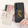 Для Samsung Galaxy A16 5G Чехол Роскошная Корона Цветок Буквы Ударопрочный Силиконовый Мягкий Чехол Для Samsung A16 5G A 16 SM-A166B Чехлы