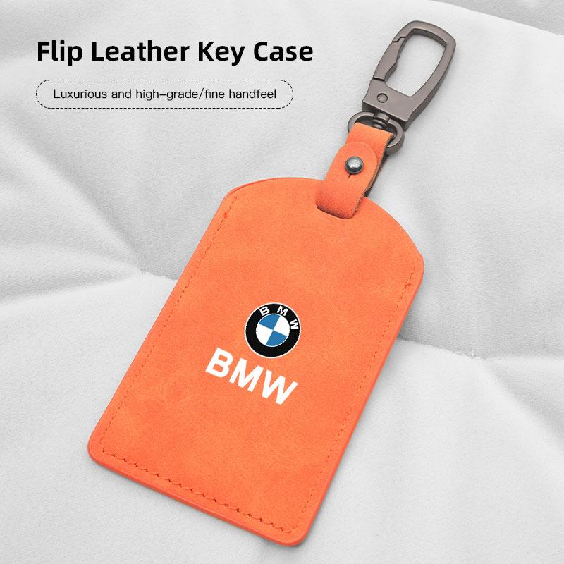 Car Key Bag Card Holder Leather Card Bag Pendant For BMW F30 F10 E90 F20 E46 E60 E70 E39 E36 E87 X7 Car Key Card Case keychain NS1