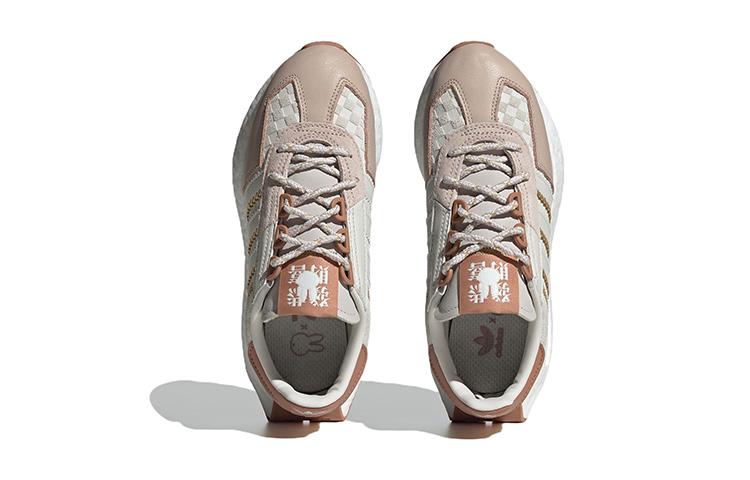 Adidas Originals Retropy E5 Comfortable And Trendy Abrasion Resistant Low top Sports Casual Shoes White Pink Gold IF5000