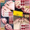 New 4 Nail Stickers Cartoon Fashion Nail Foot Stickers Toenail Stickers Eco-friendly Nail Stickers