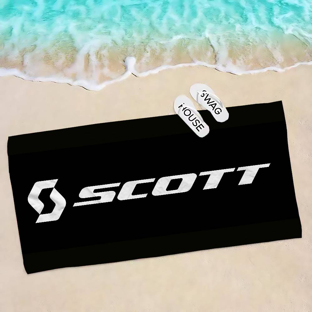 S-Scott Bike logo Microfiber Beach Towel Absorbent Quick dry Soft Yoga Swimming Resort Mountain Climbing Towel