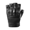 Mens Half-Finger Tactical Gloves Hiking Climbing Gym Workout Motorbike Riding Anti-Slip Durable PU Shell