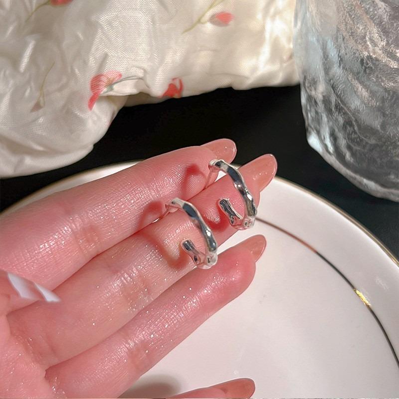 Иглы для ушей из стерлингового серебра S925, новые темпераментные простые и маленькие серьги-пусеты, женские серьги, серьги для пирсинга ушей, серьги, предотвращающие блокировку, ювелирные изделия