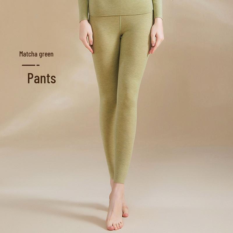 Женский бесшовный комплект из кашемира и шелка: жилет и кальсоны с встроенным бюстгальтером - на флисовой подкладке и плотный для осени