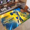 Custom Rug Cristiano Ronaldo Pattern Print Name Text Soft Non‑Slip Floor Carpet for Home Indoor Decoration