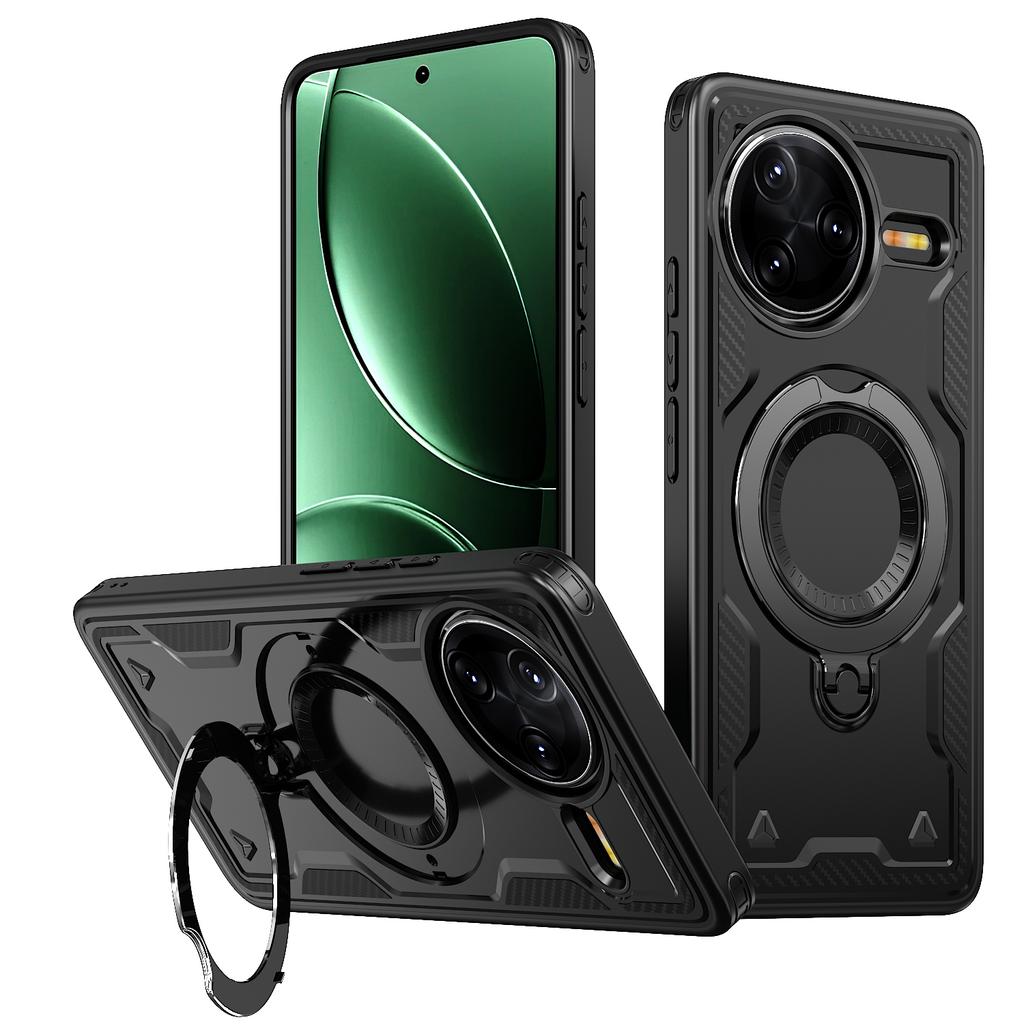 Magnetic Case For Xiaomi Redmi K80 5G/K80 Pro 5G/Poco F7 Pro 5G/F7 Ultra 5G Military Protection PC+TPU Kickstand Phone Cover