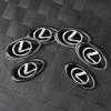 BJYL6 Interior Stickers 3D Car Aluminum Metal Logo Badge Body Fender Trunk Decoration Stickers For Lexus CT200h F Sport ES LS IS GS LC