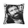 Chuck Norris Western Hero Tropical Print Pillow Case Retro Trendy Pillow Cover Comfy Pillowcases For Sofa Couch Bed Living Room