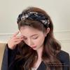 Retro Style Hair Band Women's High Head Top Wide Edge Ins Headwear Strap Headband