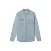 Levis Повседневная Удобная Простая Французская Джинсовая Рубашка с Длинным Рукавом Мужские Рубашки 004KH-0000