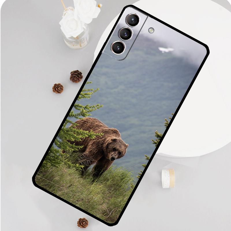Чехол для телефона с изображением гризли для Samsung Galaxy S25 S26 Ultra S20 S21 S22 S23 S24 Plus S10 S25 FE Funda Cover