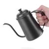 650ML Capacity Coffee Drip Pot Black Color Stainless Steel Kettle Home Brewing Kettle  Home Use