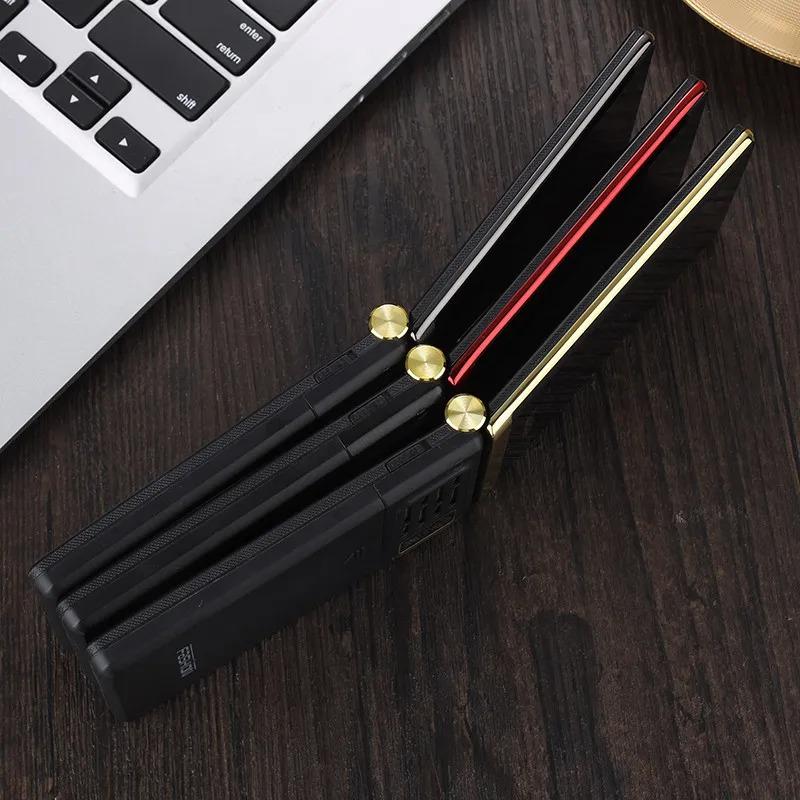 YEEMI M2-C 2G Button Phone 2.84inch Double Screen MTK GSM 2G Flip Mobile Phone Big Letters Vibration MP3 Bluetooth CellPhone For Elderly