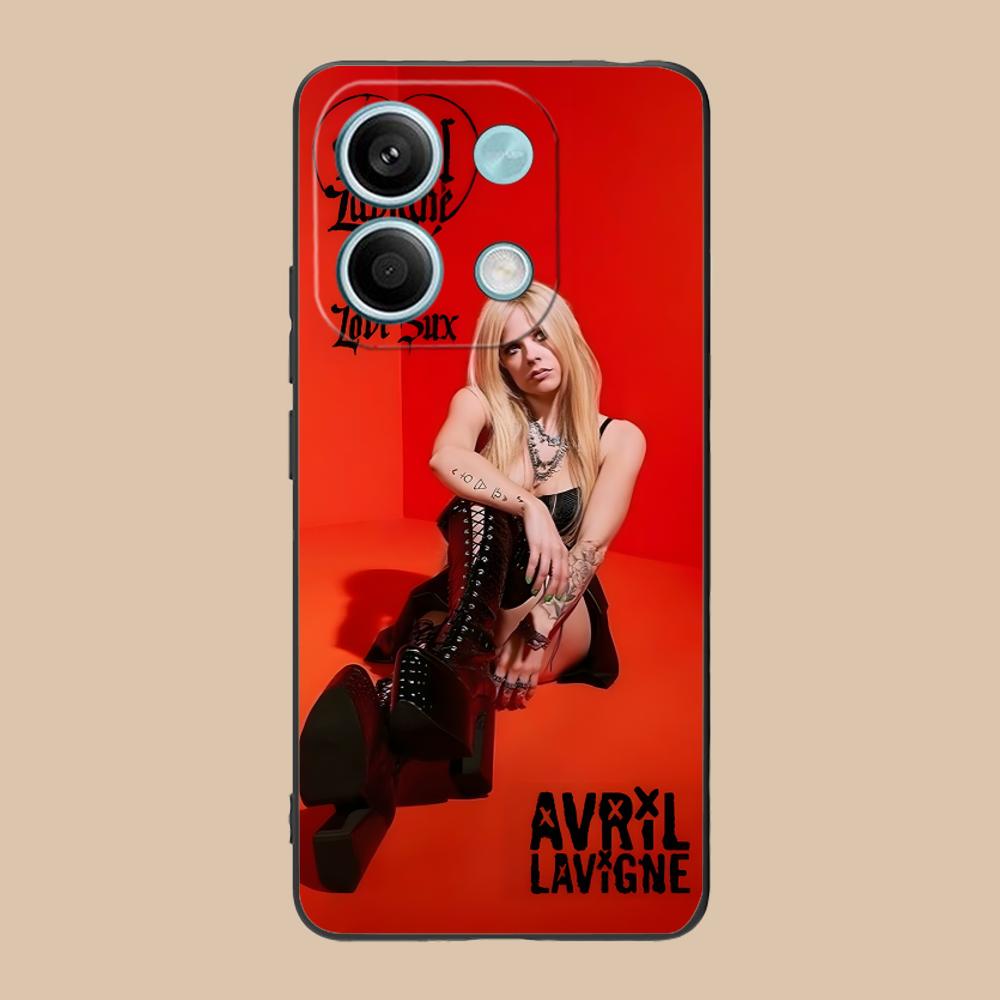 Avril Lavigne Matte TPU Mobile Phone Case for Xiaomi 15 14 13 12 Mi 11 T Ultra Lite Pro S X 5G Colorful Printing Cover