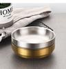304 Корейская двойная миска для соуса миска из нержавеющей стали миска для солений холодное блюдо закуска блюдо глубокая тарелка двойное блюдо